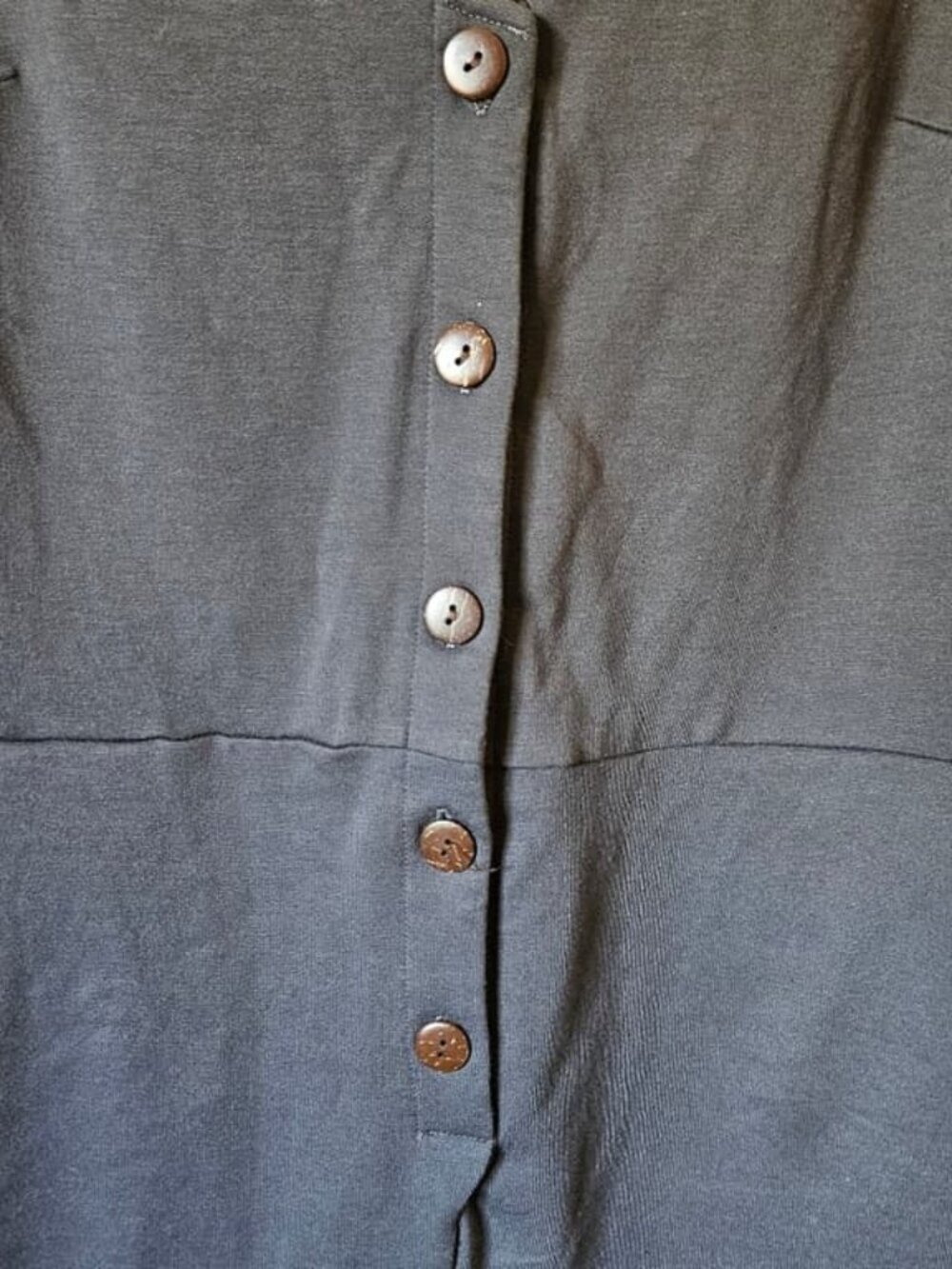 Button Up Large Gray Women